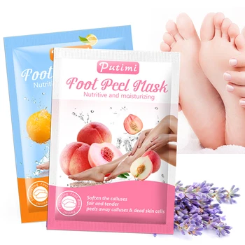 

2Pairs Exfoliating Feet Mask Peeling Dead Skin Remove Whitening Feet Mask SPA Socks for Pedicure Socks Foot Patch for Heels
