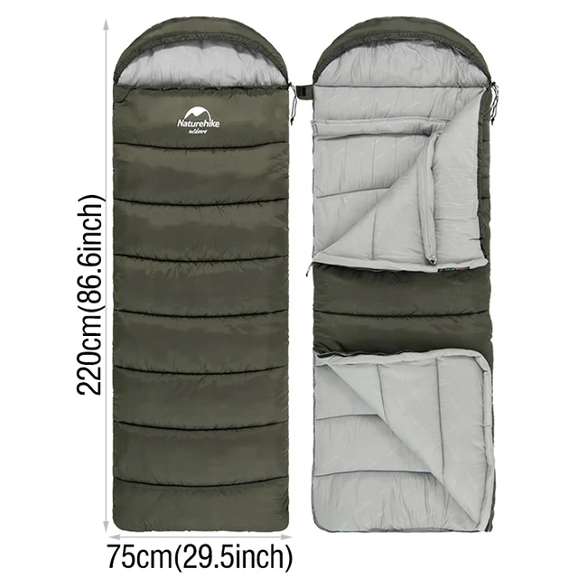 Naturehike Sleeping Bag Ultralight Waterproof Sleeping Bag Cotton Quilt Portable Envelope Sleeping Bag Camping Sleeping Bags - Image 5