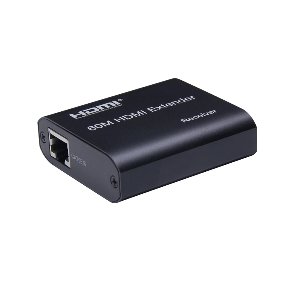 60 м HDMI удлинитель 1080p передатчик приемник по Cat 5e/6 RJ45 Ethernet с микро USB кабель