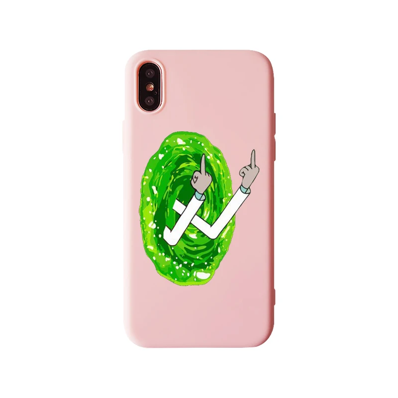 Рик и Морти телефона модная мягкая термополиуретановая крышка-чехол для iPhone 11 11Pto XS MAX XR 8, 8 Plus, 7, 7 Plus, 6, 6 S, Plus, 5S мягкого силикона с откидной крышкой - Цвет: TPU