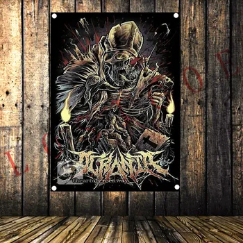 

Pop Rock Band Heavy Metal Music Poster Cloth Flags Wall Stickers Hanging paintings Billiards Hall Studio Theme Home Decoration