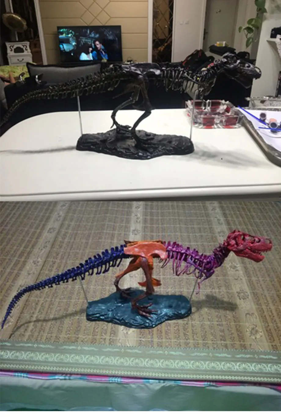 Большой динозавр Fossil Skull модель животного игрушки тираннозавр рекс собрать скелет модель украшения дома дети подарки на день рождения