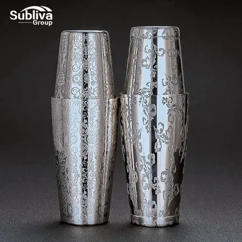 

550ml/850ml Creative Engraving Shaker 304 Stainless Steel Cocktail Shaker Bar Shaker Boston Shaker Bar tool