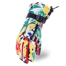 Зимние цветные лыжные перчатки теплые уличные перчатки с эластичной лентой износостойкие Нескользящие перчатки Сноуборд перчатки для женщин#20