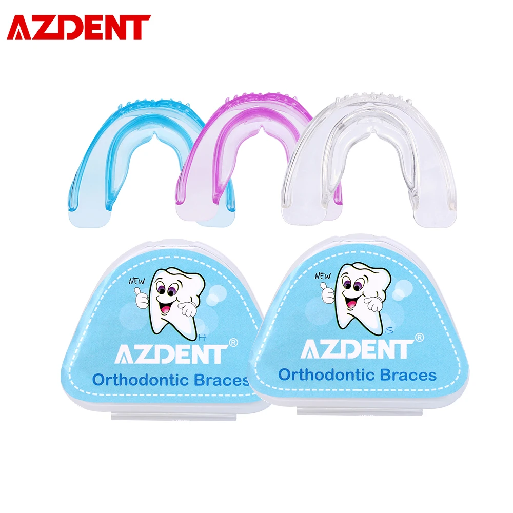 Силиконовые ортодонтические скобы AZDENT 1 комплект профессиональные зубные