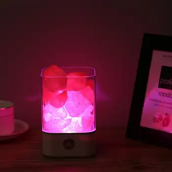 

USB Input 3W Table Salt Light Air Purifier Lamp Natural Home Bedside Health Romantic Creative Festival Portable Decoration