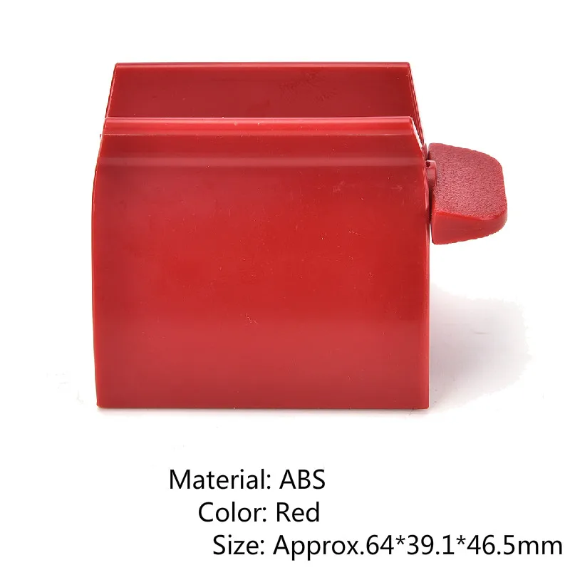 1PC Red Роликовый соковыжималка для зубной пасты Веселые губы пластиковый держатель для зубной дозатор пасты аксессуары для ванной комнаты случайный цвет - Цвет: 1PC Red