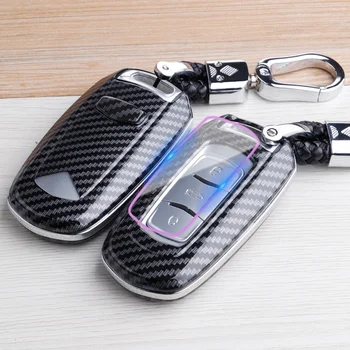 

Carbon fiber ABS remote key case for Geely Atlas Boyue NL3 EX7 Emgrand X7 EmgrarandX7 SUV GT GC9 borui Car remote Protection