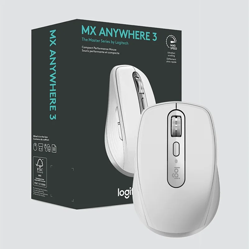 Tanie Logitech MX Anywhere 3 bezprzewodowa mysz Bluetooth 4000DPI biurowa mysz do gier