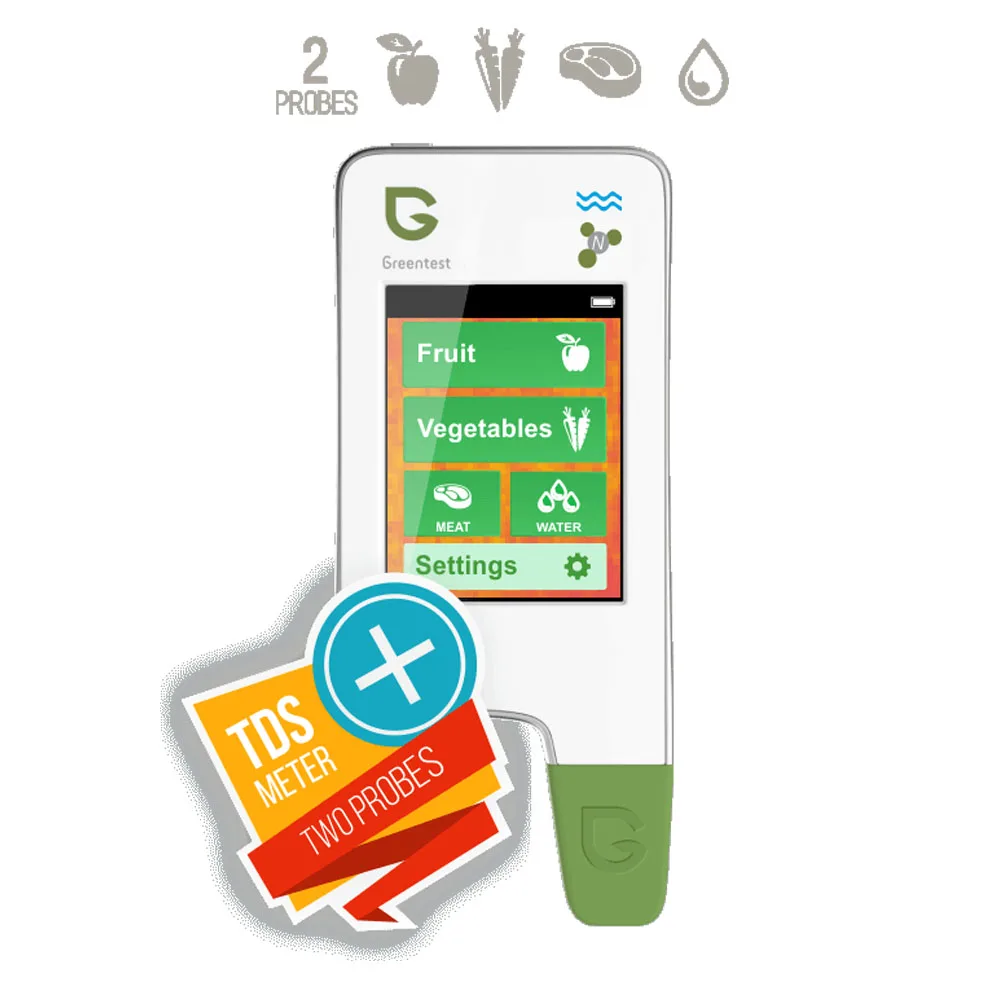 Greentest 3 диетический нитрат воды Цифровой Тестер измеритель концентрации анализатор диетические нитраты в фруктах/овощах/мясе/рыбках