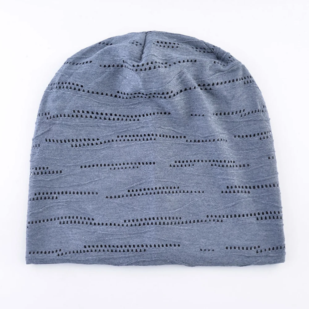 new era skully beanie Breathable Beanies Knitted Mesh Hat Spring Summer Thin Skullies Beaneis Women Men Outdoor Casual Solid Color Bonnet Caps Gorras blue skully hat