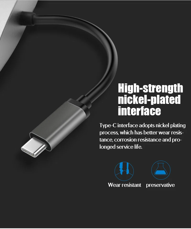 Llano USB C концентратор к HDMI адаптер для Macbook Pro/Air Thunderbolt 3 концентратор USB Type C к HDMI 4K USB 3,0 порт USB-C питания