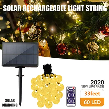 

Solar Light String Outdoor Waterproof Solar Crystal Ball Decorative Lamp