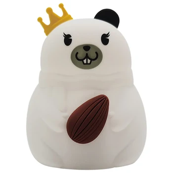 

Cute Animal LED Night Light Gift Super Brightness Nursery Baby With Touch Sensor Bedside Color Changing Bedroom USB Rechargeable