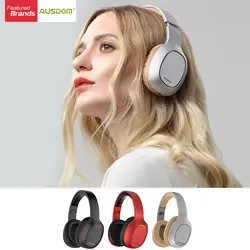 Ausdom M09 Bluetooth наушники Over-Ear Wired Беспроводной складные наушники Bluetooth 4,2 стерео гарнитура с микрофоном Поддержка TF карты