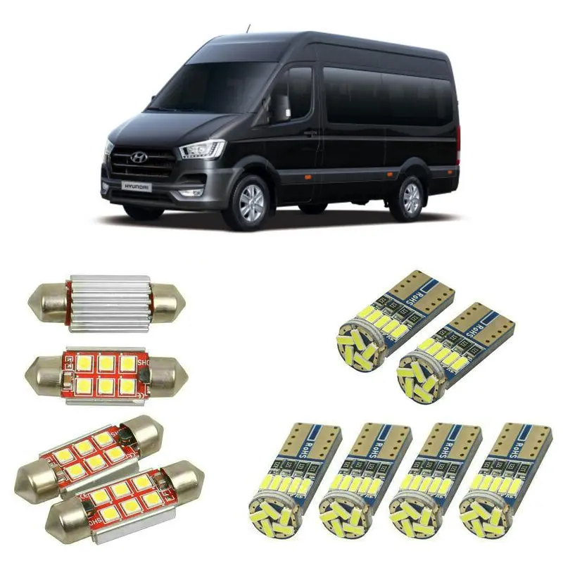 Внутренние светодиодные автомобильные фонари для hyundai h350 коробка автобус платформа на шасси плоские лампы для автомобилей номерного знака свет 4 шт