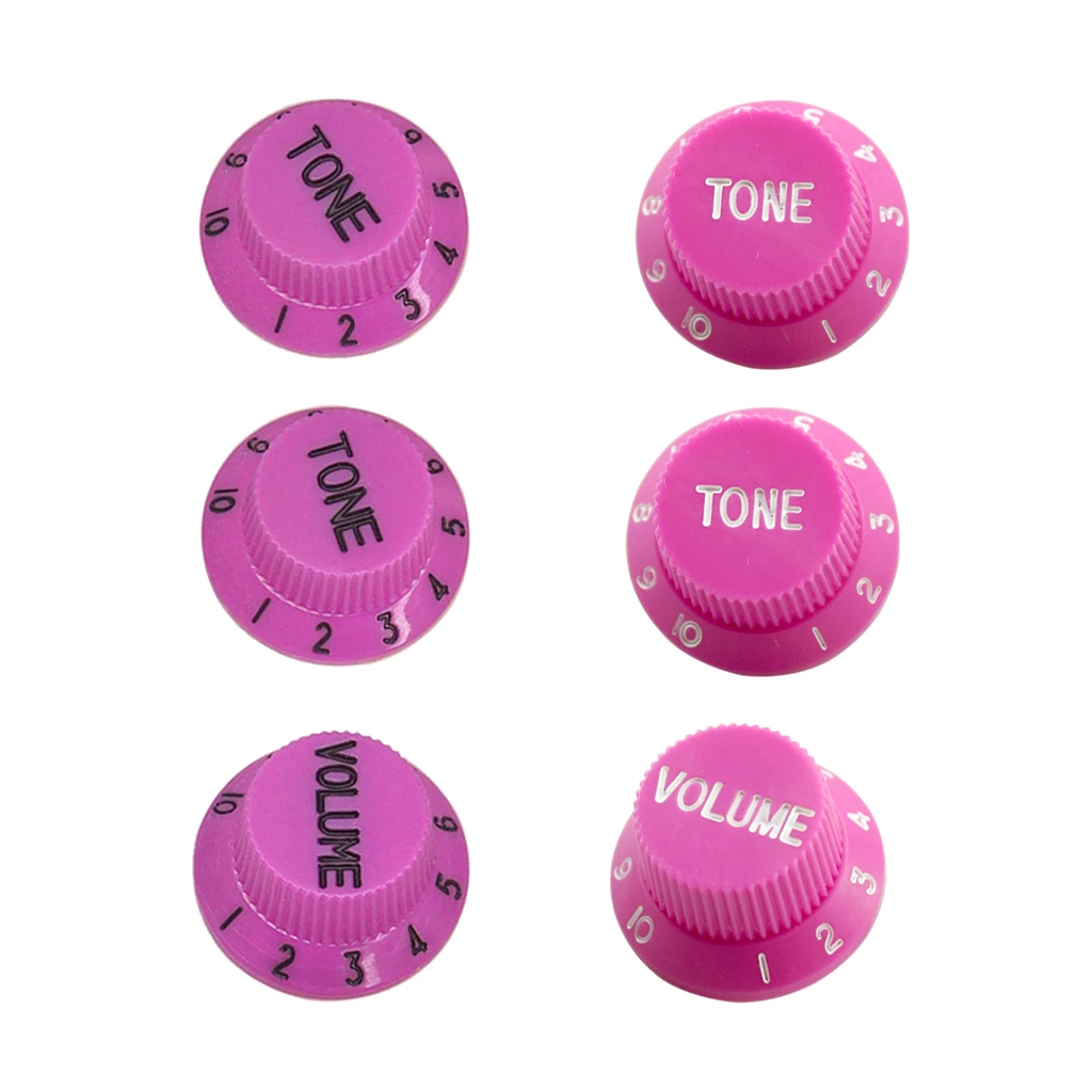 3pcs Bell Style Guitar Speed Knobs 1 Volume&2 Tone for Fender ST SQ Style Guitar Parts