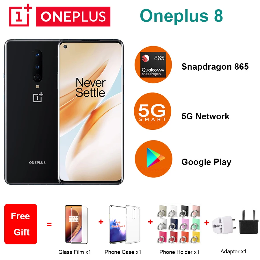 Новый Oneplus 8 5G мобильный телефон 6,55 "8/12 ГБ ОЗУ 128/256 Гб ПЗУ Восьмиядерный Snapdragon 865 камера 48 Мп Android 10,0 NFC Смартфон|Смартфоны и мобильные телефоны|   | АлиЭкспресс