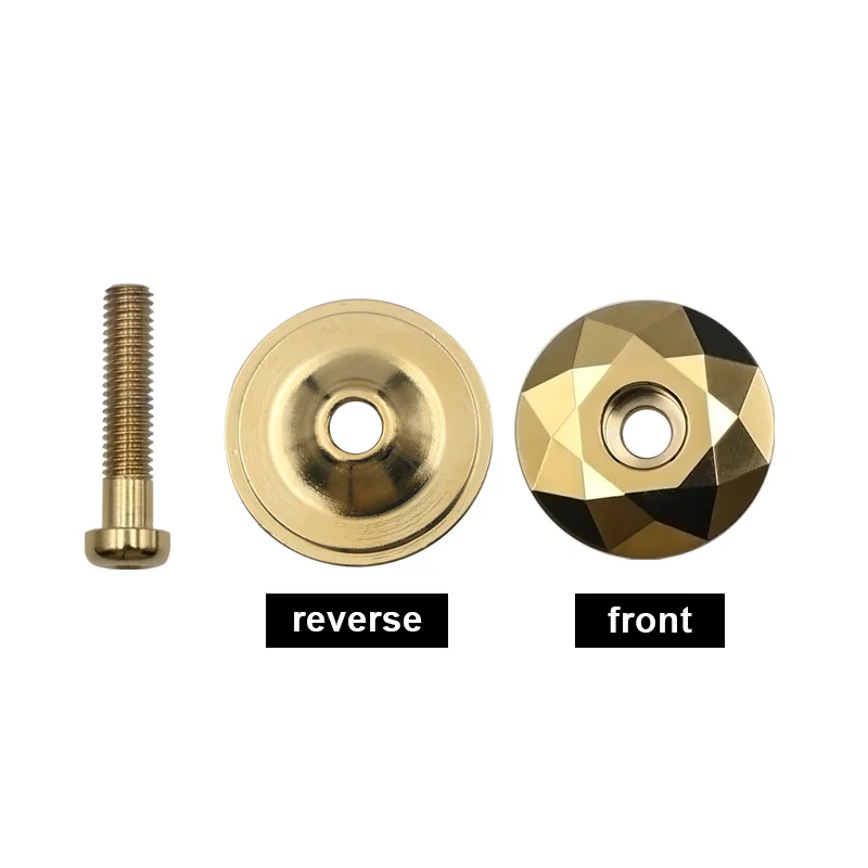 Bicycle Head Cap Bicycle Headset Cap Burnt Blue MTB Road Bike Stem Headset Top Cap Cover with Screw for 28.6mm Fork Head Tube Cycling Accessories