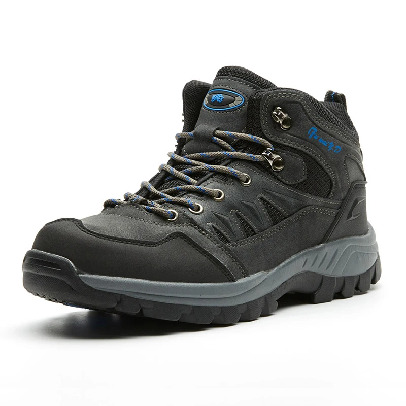 Высококачественная Мужская водонепроницаемая походная дышащяя обувь тактические ботинки уличная альпинистская обувь нескользящие треккинговые кроссовки для мужчин - Цвет: Grey