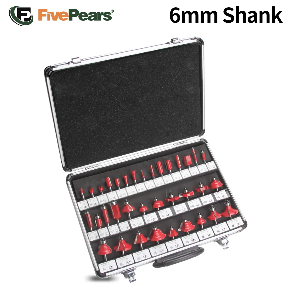 Router Bits Set 35pcs 1/2 inch Shank Woodworking Milling Cutter Bits With Box UK 
