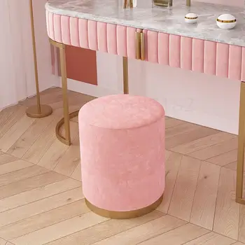 

Nordic dressing table stool bedroom small stool simple modern sofa low stool net red ins style light luxury makeup chair