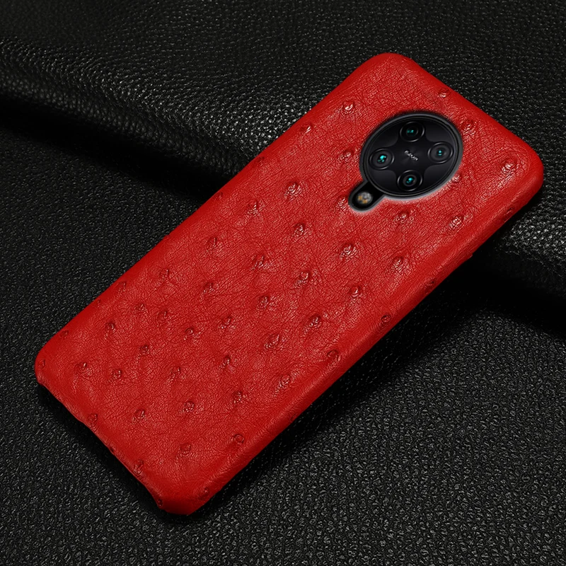 Чехол Ostrich из натуральной кожи для Xiaomi Poco F2 redmi note 9s 8 pro 7 4X k20 чехол mi 10 9t 9 se |