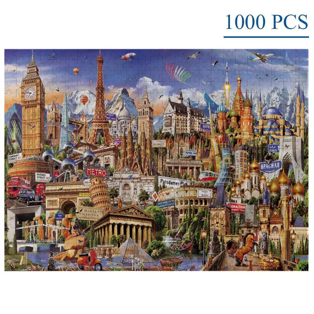 1000 Piece Puzzles For Adults Beautiful Landscape Best Puzzle Children