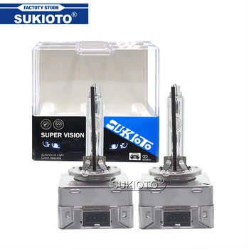 

SUKIOTO AC 35W D1S 6000K HID Bulb 55W Xenon D3S 4300K 5000K 8000K Replacement HID Lamps For Auto Car Kit Xenon Ballast D1S D3S