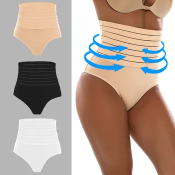 

Women Underwear High-End Hips Shaping Body Size Plus Size Underwear Women Cotton High Waist Ladies Briefs Sexy Lingerie #W