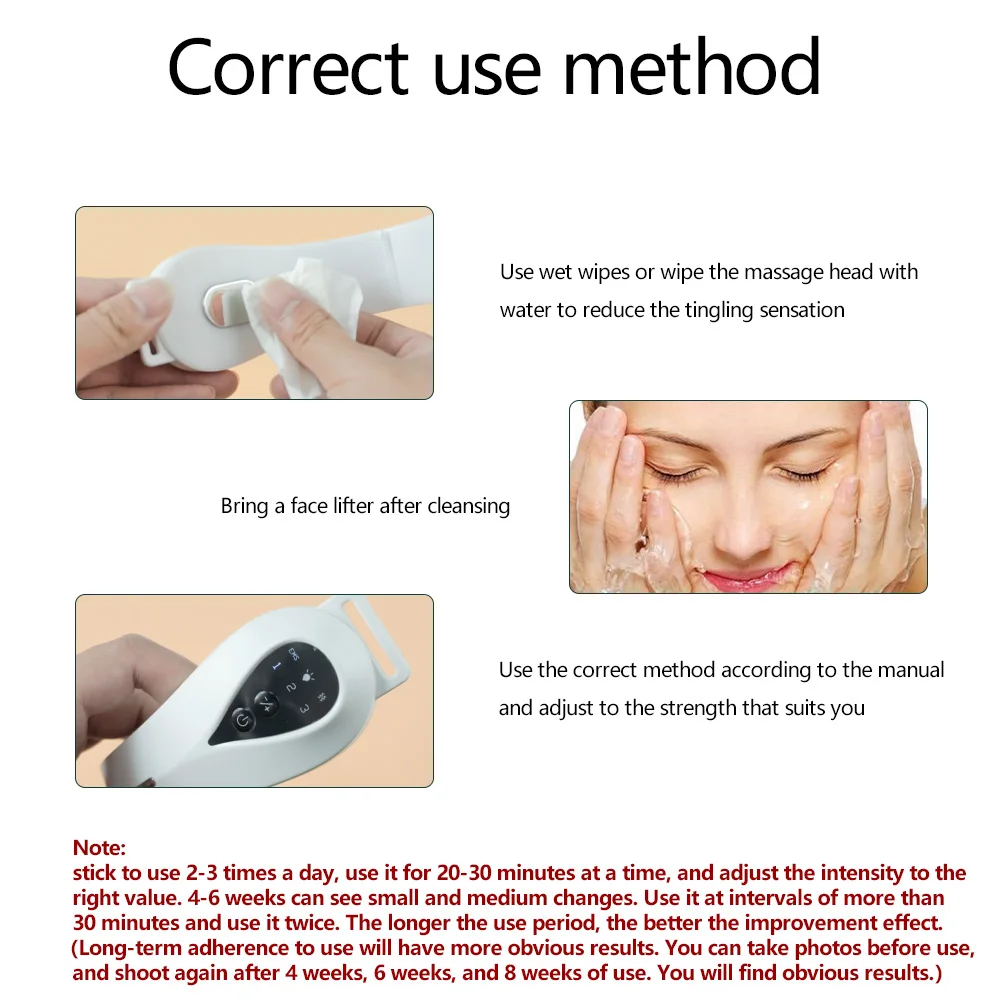 Face Lifting Machine Electric V-Face Shaping Massager Vibration Slimming Double Chin Reducer V-Line Cheek Lift Up Face Slimming