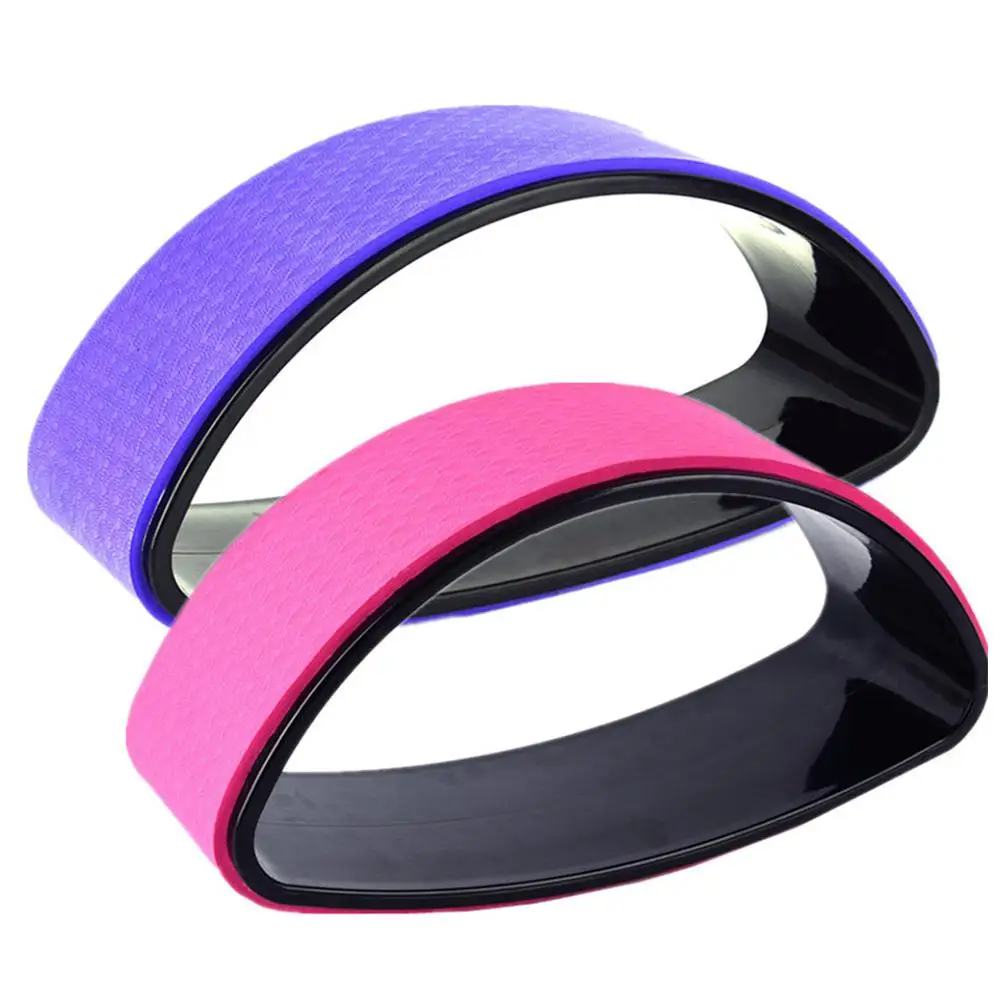 

Yoga Wheel Bent Back Stretch Half-round Natural Cork Solid Fitness Ring Sturdy Yoga Training Wheel For Back Pain Reliving