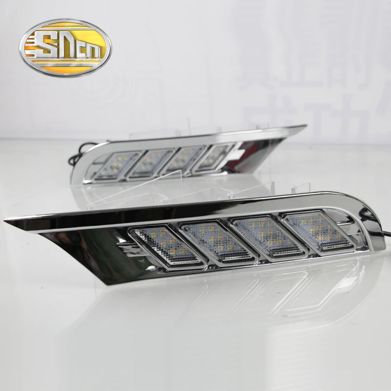  For Nissan Kicks 2017-2018 Flowing yellow turn Signal relay car styling 12V LED DRL Daytime Running - 4000057325912