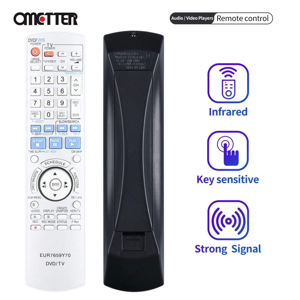 Nuovo Eur7659Y70 Per Panasonic Tv Dvd Combo Dmr-Es25 Dmr-Es35 Dmr-Es10 Dmr-Es10K Telecomando Dmr
