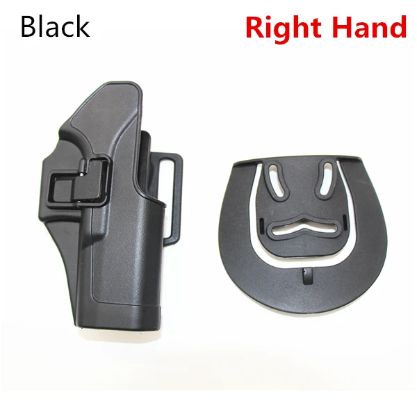 Для GLock 17 19 22 23 31 32 CQC Тактический кобура страйкбол Пейнтбол правая кобура с петлей поясная кобура - Цвет: Черный цвет