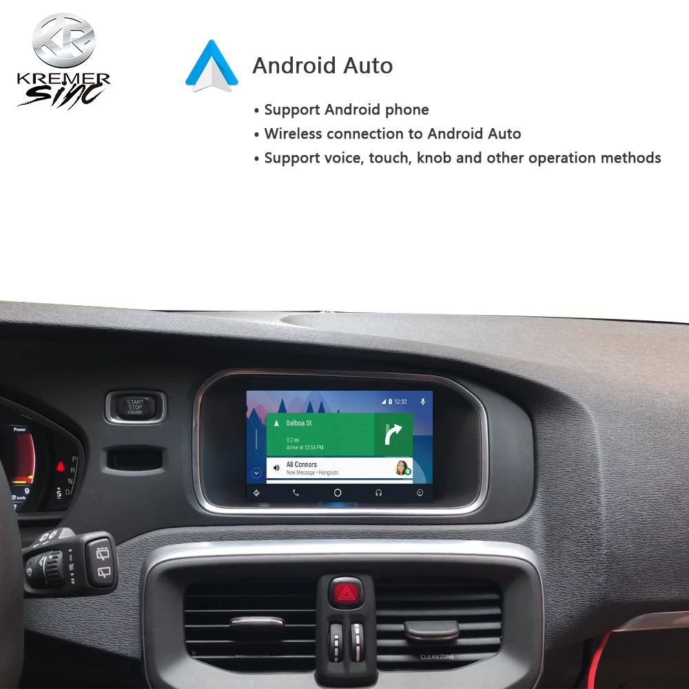 Беспроводная Автомобильная модернизированная коробка CarPlay Android для Volvo iSmart Auto XC70