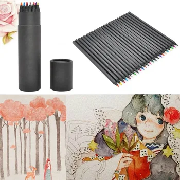 

24 Colors Oil Art Pencil Sketching Drawing Adult Artist Non-toxic Colour Gift
