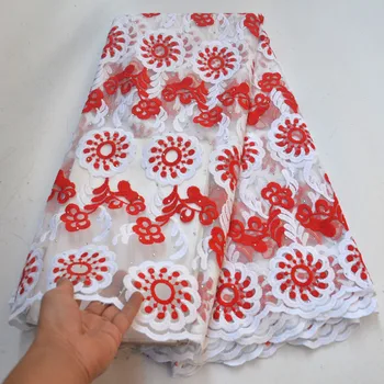 

French Nigerian Lace Fabrics High Quality Tulle African Laces Fabric Gold Lace Embroidered Mesh Fabric For Party Dress 06