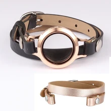 URSJEWELRY 316L нержавеющая сталь 25 мм Серебряный медальон с винтом, медальон с памятью, плавающие медальоны с браслетом из натуральной кожи