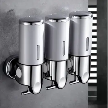 

Hot Sale 3 In 1 Wall Mounted Plastic Sensor Liquid Soap Dispenser Liquid for Bathroom Kitchen Soap Bottle Large Capacity 1350ml