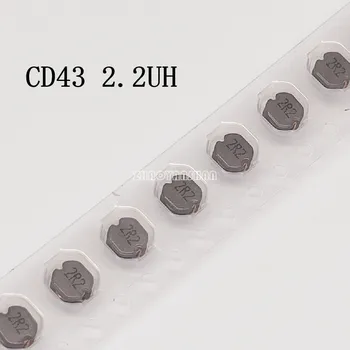 

200pcs X CD43 2.2UH 2R2 Smd Power Inductors power inductors 2.2UH 4X4X3MM SMT Reel Free Shipping