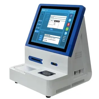 

Visitors kiosk NFC touch screen tablet with ID passport reader IC card reader barcode scanner buit in