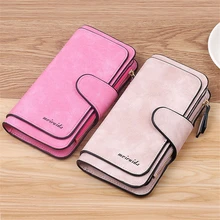 

Wallet Women Leather Luxury Card Holder Clutch Casual Women Wallets Zipper Pocket Hasp Ladies Wallet Female Purse