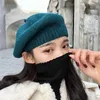 Octagonal Hat Female Beret Women Autumn Winter Knitted Hats For Women Knitting Wool Big Size French Hat Gorras Solid ► Photo 2/5