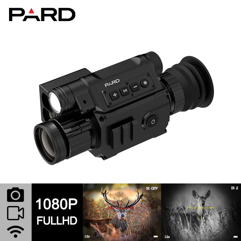 

PARD NV008L Digital Night Vision Scope Built-In Rangefinder 200m Aiming Sight Riflescope Camera Monocular for Darkness Hunting