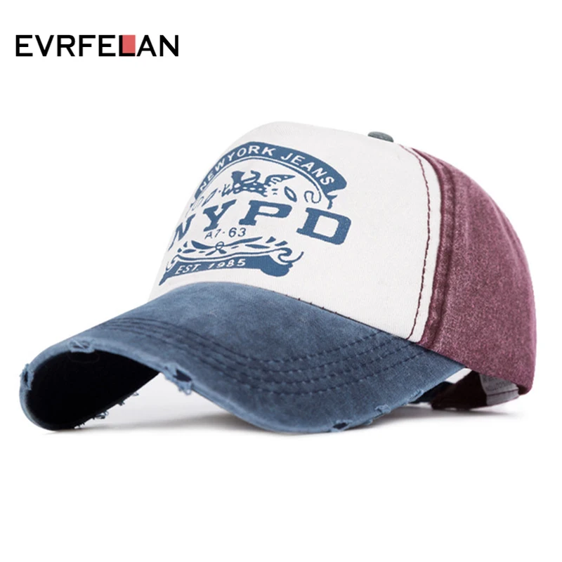 

Evrfelan Fashion Women's Baseball Cap for Men Casual Wash Sport Baseball Cap Snapback Hats Unisex bone Letter gorra casquette