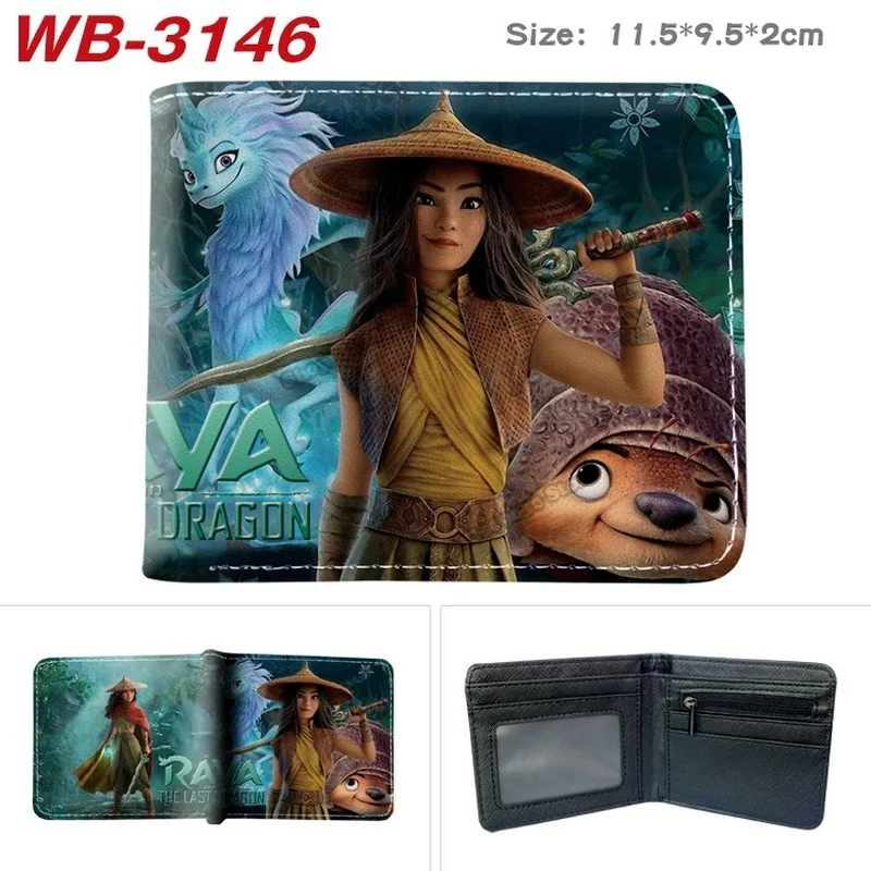 Мужской кошелек Disney Raya and The Last Dragon кожаные короткие кошельки из искусственной