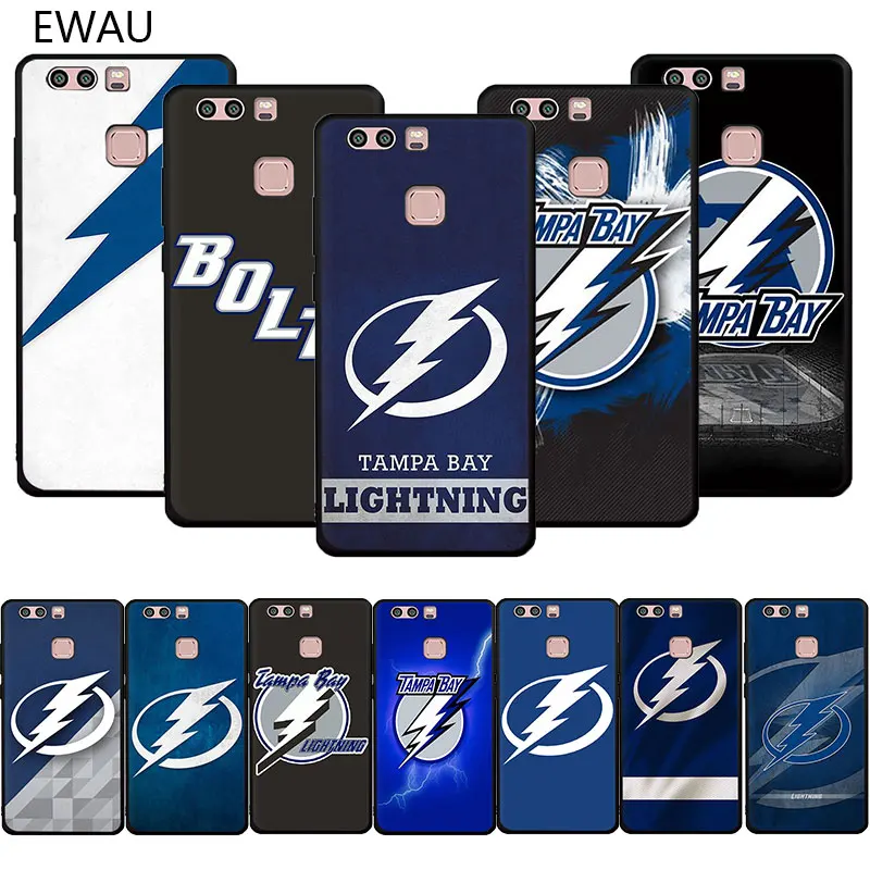 

EWAU Tampa Bay Lightning Soft TPU phone cover case for Huawei P8 P9 P10 P20 P30 Pro Lite Mini P Smart Z 2019