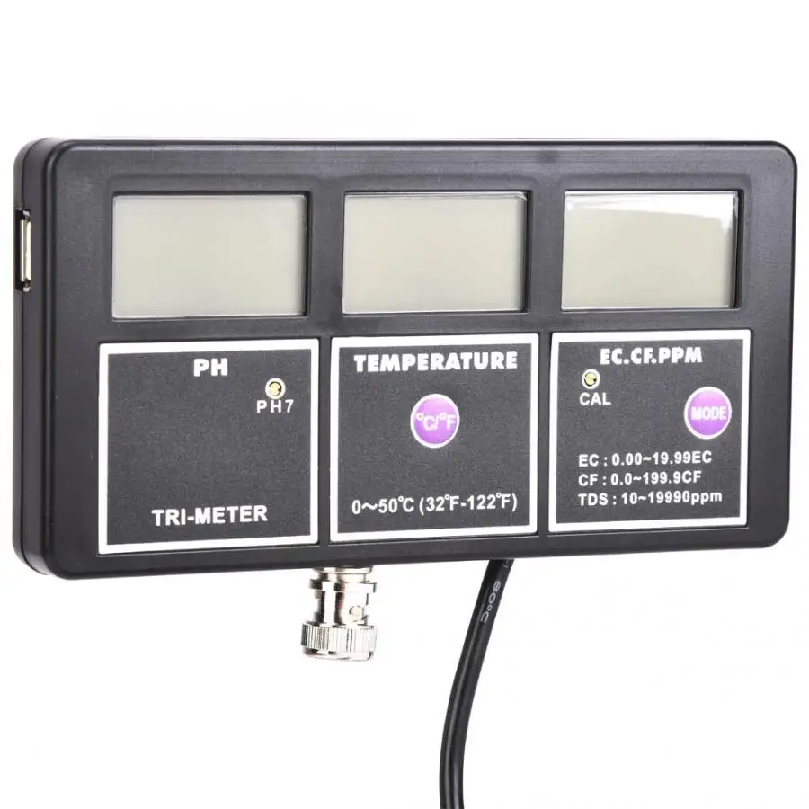

PH-116 Water Quality Tester Monitor PH Meter Multi-Parameter Meter for test PH / Temperature / EC / CF / MV / TDS New