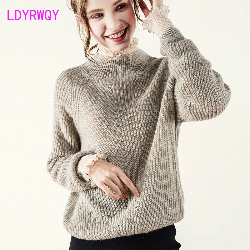 

French lazy wind sweater women loose wear 2019 autumn and winter long-sleeved sweater autumn new women